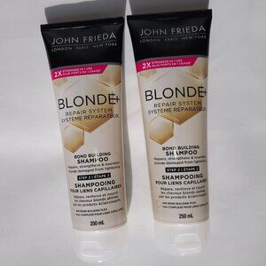 JOHN FRIEDA BLONDE + Repair System SHAMPOO x 2 BNIP 250ml each